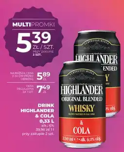 Duży Ben Drink Highlander & Cola oferta