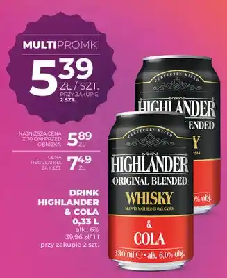 Duży Ben Drink Highlander & Cola oferta