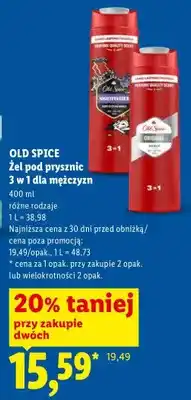 Lidl Żel pod prysznic Old Spice Original oferta