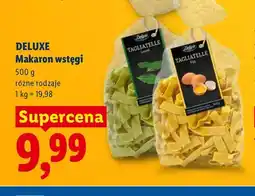 Lidl Makaron wstęgi Tagliatelle jajeczny Deluxe oferta