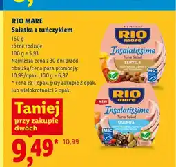 Lidl Sałatka z tuńczykiem i quinoa Rio Mare Insalatissime oferta