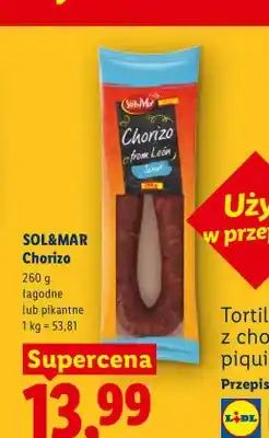 Lidl Kiełbasa Chorizo pikantne Sol&Mar oferta