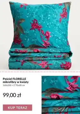 Homla Pościel z mikrofibry w kwiaty Florelle 160x200 cm + 2x70x80 cm oferta