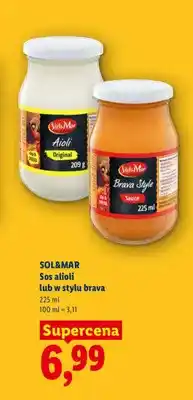 Lidl Sos w stylu brava Sol&Mar oferta