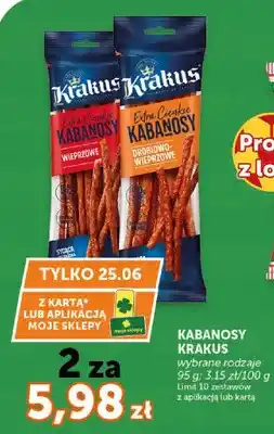 ABC Kabanosy Krakus Extra Cienkie Wieprzowe oferta