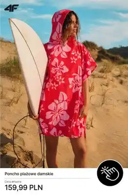 Poncho plażowe damskie 4F