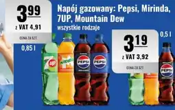 Eurocash Napój gazowany: Pepsi, Mirinda, 7UP, Mountain Dew oferta
