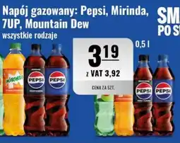 Eurocash Napój gazowany: Pepsi, Mirinda, 7UP, Mountain Dew oferta