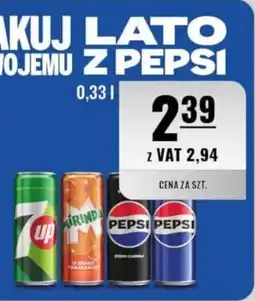 Eurocash Napój gazowany: Pepsi, Mirinda, 7UP, Mountain Dew oferta