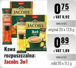 Eurocash Kawa rozpuszczalna: Jacobs 3w1 original oferta