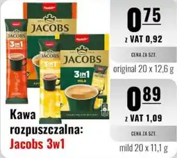 Eurocash Kawa rozpuszczalna: Jacobs 3w1 mild oferta