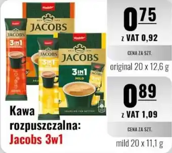 Eurocash Kawa rozpuszczalna: Jacobs 3w1 mild oferta