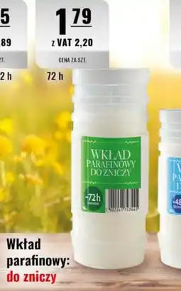 Eurocash Wkład parafinowy: do zniczy oferta
