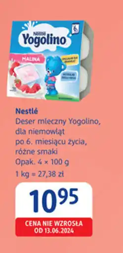 dm drogerie markt Nestlé Deser mleczny Yogolino oferta