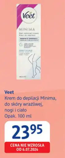dm drogerie markt Veet Krem do depilacji Minima, do skóry wrażliwej, nogi i ciało oferta