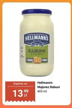Biedronka Majonez Babuni Hellmann's oferta