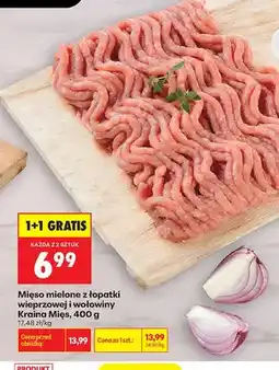 Biedronka Mięso mielone z łopatki wieprzowej i wołowiny Kraina Mięs oferta