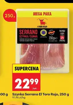 Biedronka Szynka Serrano El Toro Rojo oferta