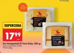 Biedronka Ser hiszpański El Toro Rojo czarny czosnek oferta