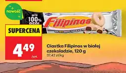Biedronka Ciastka Filipinos w białej czekoladzie oferta