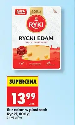 Biedronka Ser edam w plastrach Rycki oferta