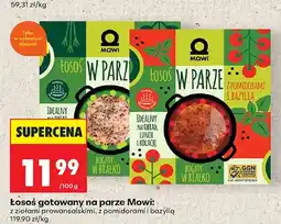Biedronka Łosoś gotowany na parze Mowi z pomidorami i bazylią oferta