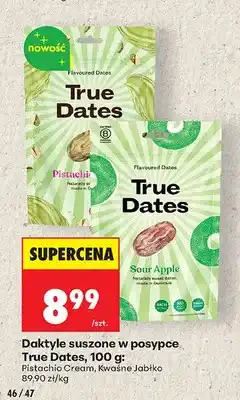 Biedronka Daktyle suszone w posypce True Dates Sour Apple oferta