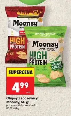 Biedronka Chipsy z soczewicy Moonsy zielona cebulka oferta