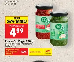 Biedronka Pesto z tofu i pomidorami Go Vege oferta