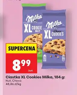 Biedronka Ciastka Milka XL Cookies Nut Choco oferta