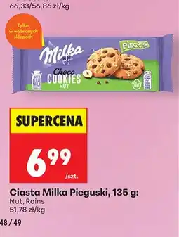 Biedronka Ciastka Milka Pieguski Nut Rains oferta