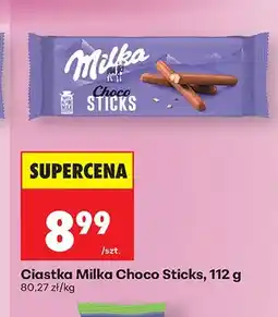 Biedronka Ciastka Milka Choco Sticks oferta