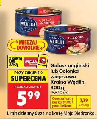 Biedronka Gulasz angielski Kraina Wędlin oferta