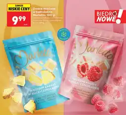 Biedronka Mrożony ananas w białej czekoladzie o smaku kokosowym Marletto oferta