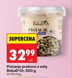 Biedronka Pistacje prażone z solą BakaD'Or oferta