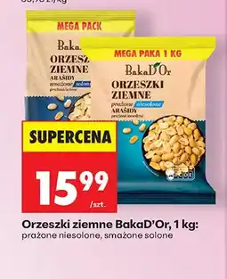 Biedronka Orzeszki ziemne BakaD'Or prażone niesolone oferta