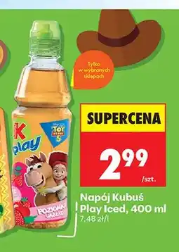 Biedronka Napój Kubuś Play Iced poziomka jabłko oferta