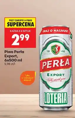 Biedronka Piwo Perła Export 6-pak oferta