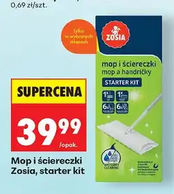 Biedronka Mop i ściereczki Zosia starter kit oferta
