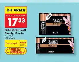 Biedronka Baterie Duracell Simply AAA oferta
