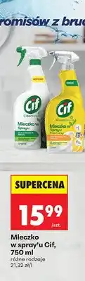 Biedronka Mleczko w sprayu Cif oferta