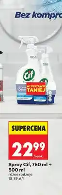 Biedronka Spray do czyszczenia Cif 2-pak oferta