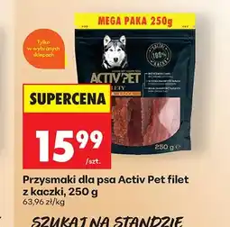 Biedronka Przysmak dla psa Activ'Pet filet z kaczki oferta