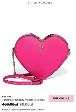 Victoria's Secret Torebka crossbody w kształcie serca Victoria's Secret Hot Pink oferta