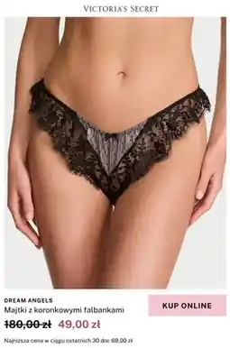 Victoria's Secret Majtki z koronkowymi falbankami Victoria's Secret Dream Angels oferta