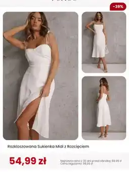 Renee Sukienka midi rozkloszowana z rozcięciem Renee oferta