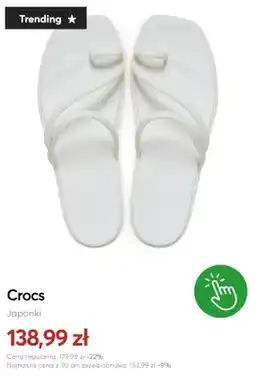 eobuwie Japonki Crocs oferta