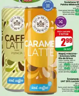 Dino Napój mleczno-kawowy Rio de Brass Caffe Latte smak pistacja iced coffee oferta