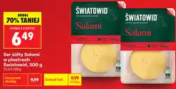 Biedronka Ser żółty Salami w plastrach Światowid oferta