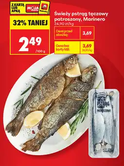 Biedronka Świeży pstrąg tęczowy patroszony, Marinero oferta